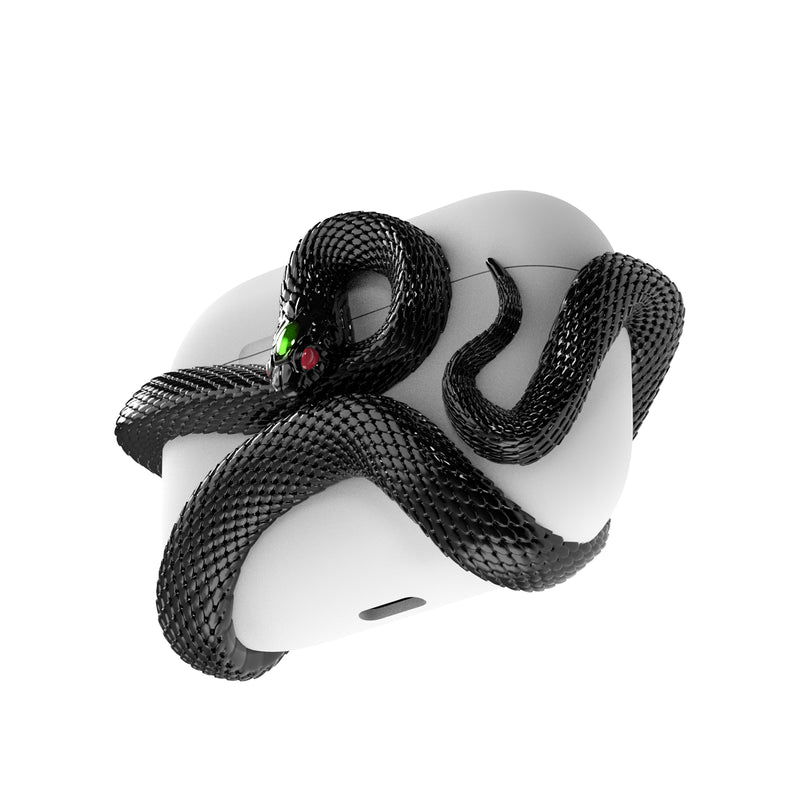 Snake Earphone Protective Case — Black / AirPods Pro